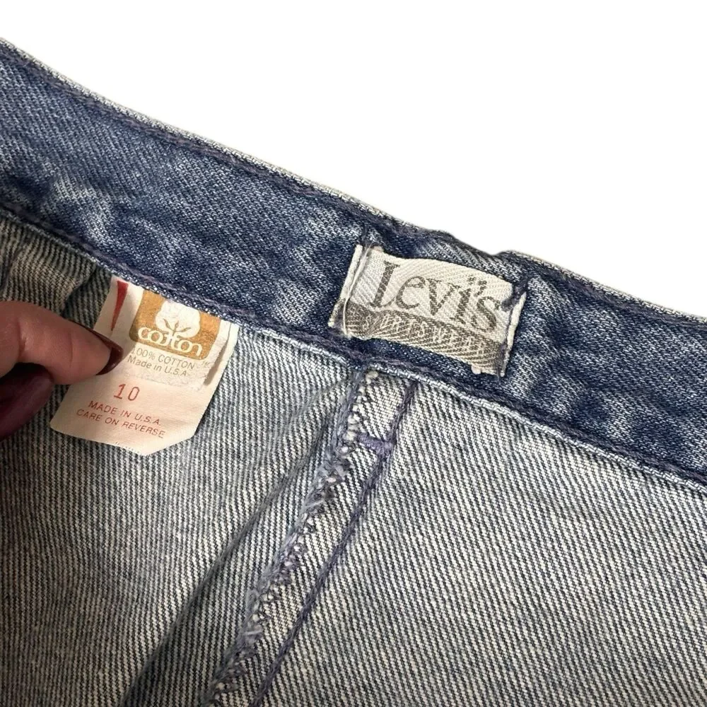 Vintage Levi's Sportswear High Rise Mom Jeans Denim Pants Size 10 Womens Pleated
